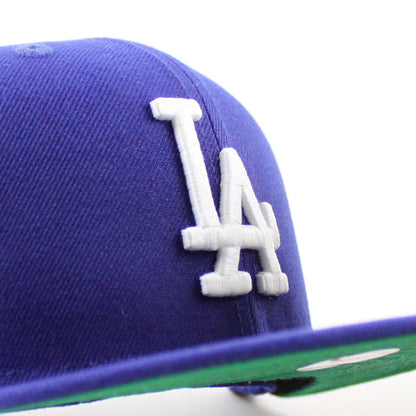 Los Angeles Dodgers JAPANESE FLAG Patch New Era 59Fifty Fitted Hat (Royal Blue Green Under Brim)
