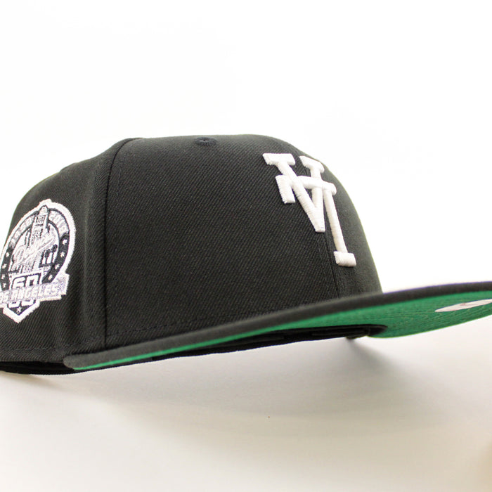 Los Angeles Dodgers Upside Down 60th Anniversary New Era 59Fifty Fitted Hat (Black Green Under Brim)