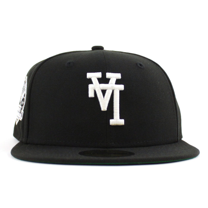 Los Angeles Dodgers Upside Down 60th Anniversary New Era 59Fifty Fitted Hat (Black Green Under Brim)