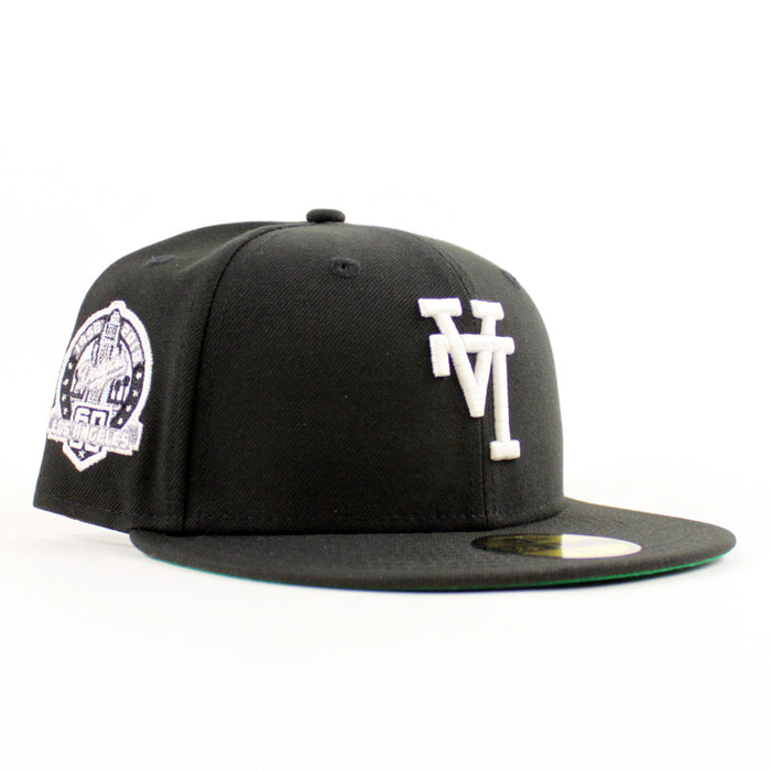 Los Angeles Dodgers Upside Down 60th Anniversary New Era 59Fifty Fitted Hat (Black Green Under Brim)