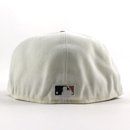 Los Astros 50 Years New Era 59Fifty Fitted Hat (Chrome White Black Green Under Brim)