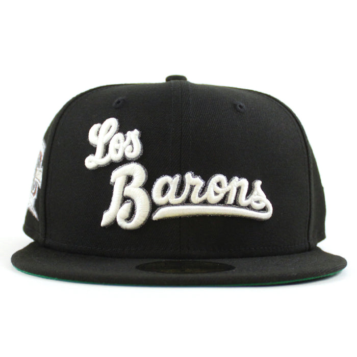 LOS BARONS BIRMINGHAM BARONS 20th Anniversary New Era 59Fifty Fitted Hat (Black Green Under Brim)