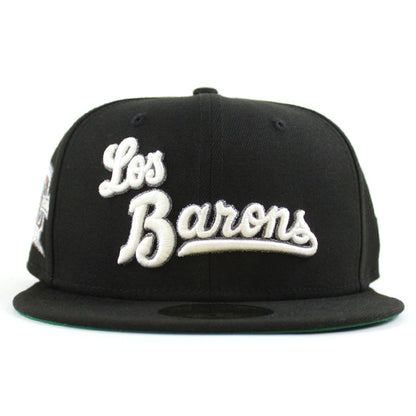 LOS BARONS BIRMINGHAM BARONS 20th Anniversary New Era 59Fifty Fitted Hat (Black Green Under Brim)