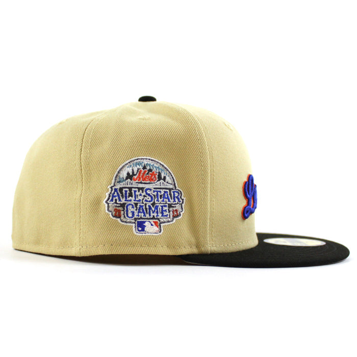 Los New York Mets 2013 All Star Game New Era 59Fifty Fitted Hat (Vegas Gold Black Gray Under Brim)