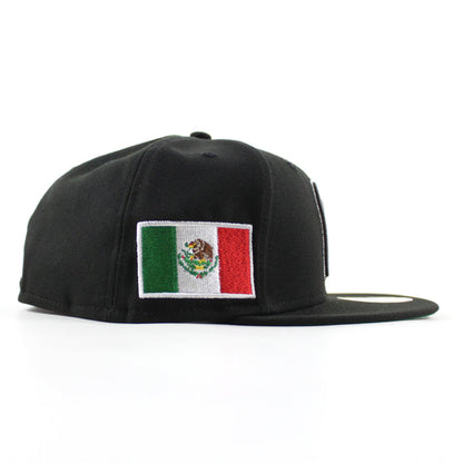Mexico 2023 World Baseball Classic (WBC) Mexican Flag New Era 59Fifty Fitted Hat (Black Green Under Brim)