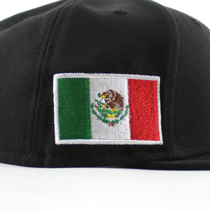 Mexico 2023 World Baseball Classic (WBC) Mexican Flag New Era 59Fifty Fitted Hat (Black Green Under Brim)