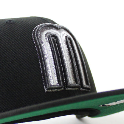 Mexico 2023 World Baseball Classic (WBC) Mexican Flag New Era 59Fifty Fitted Hat (Black Green Under Brim)