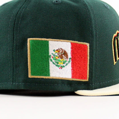 Mexico 2023 World Baseball Classic (WBC) New Era 59Fifty Fitted Hat (Dark Green Chrome White Green Under Brim)