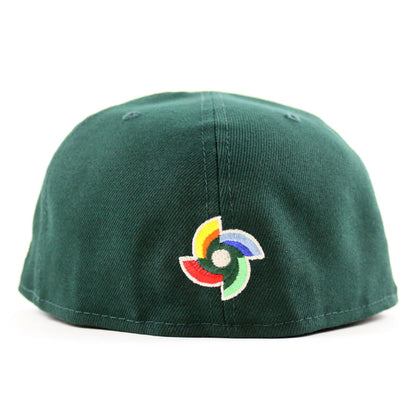 Mexico 2023 World Baseball Classic (WBC) New Era 59Fifty Fitted Hat (Dark Green Chrome White Green Under Brim)