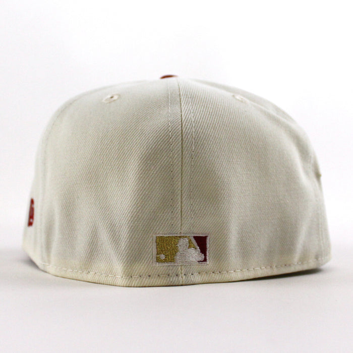 Milwaukee Brewers Home of Heros New Era 59Fifty Fitted Hat (Chrome White Red Gray Under Brim)