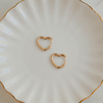 Heart Shaped Hoops