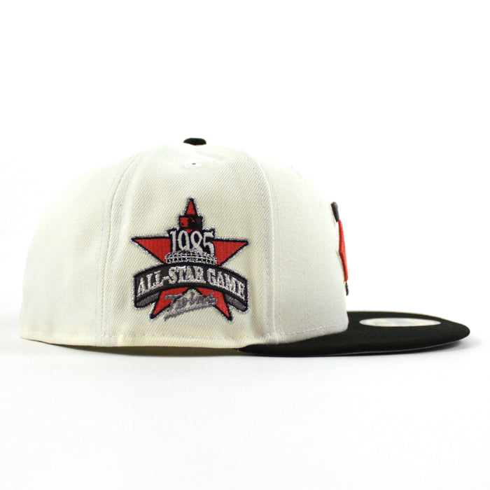 Minnesota Twins 1985 All Star Game New Era 59Fifty Fitted Hat (Chrome White Black Gray Under Brim)