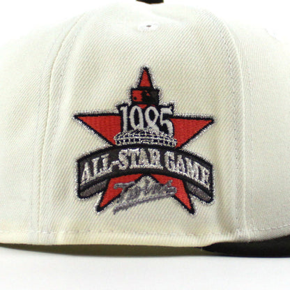 Minnesota Twins 1985 All Star Game New Era 59Fifty Fitted Hat (Chrome White Black Gray Under Brim)