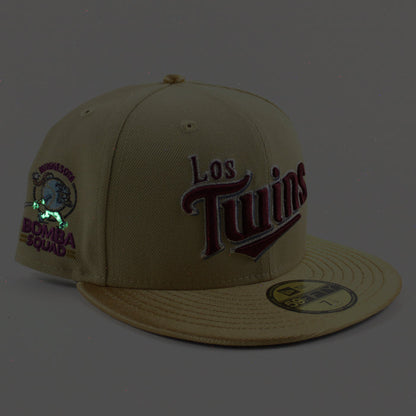 Minnesota Twins 1985 All Star Game New Era 59Fifty Fitted Hat (Vegas Gold Metallic Gold Gray Under Brim)