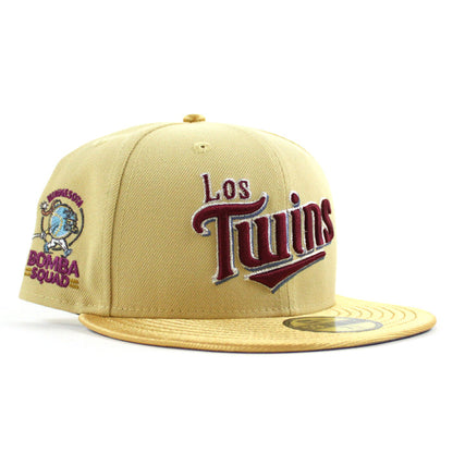 Minnesota Twins 1985 All Star Game New Era 59Fifty Fitted Hat (Vegas Gold Metallic Gold Gray Under Brim)