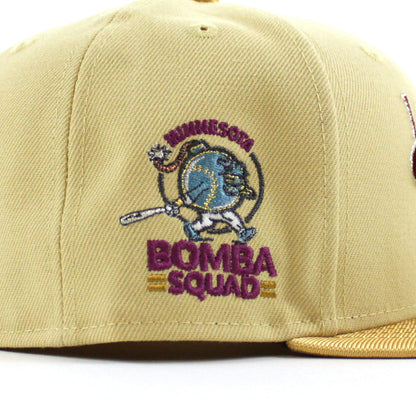 Minnesota Twins 1985 All Star Game New Era 59Fifty Fitted Hat (Vegas Gold Metallic Gold Gray Under Brim)