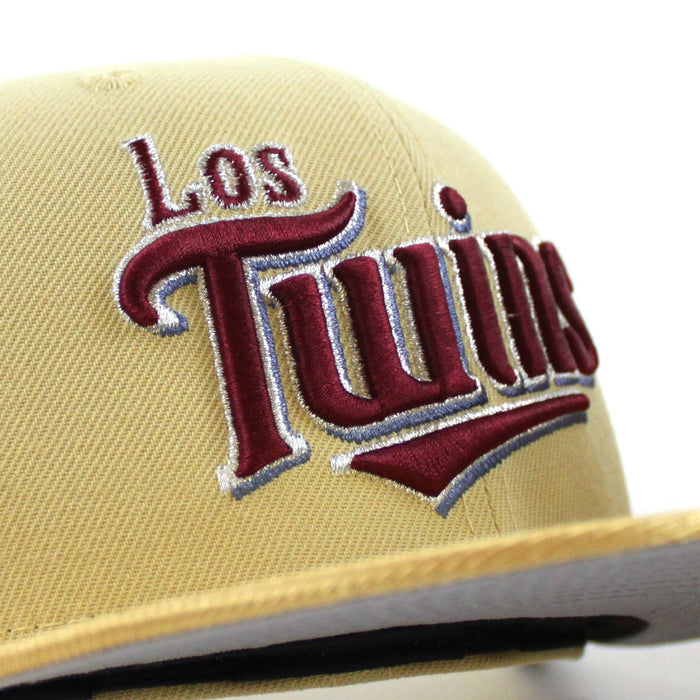Minnesota Twins 1985 All Star Game New Era 59Fifty Fitted Hat (Vegas Gold Metallic Gold Gray Under Brim)