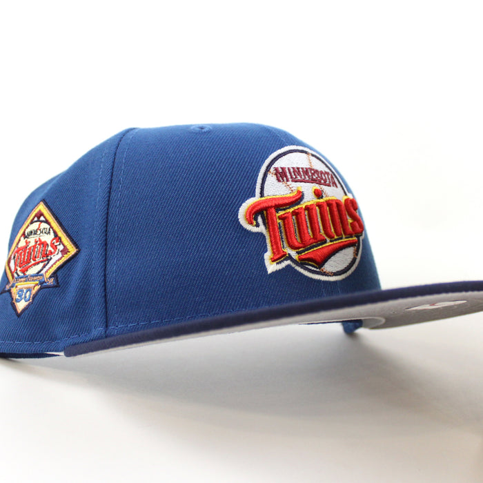 Minnesota Twins 30th Anniversary New Era 59Fifty Fitted Hat (SeaShore Blue OceanSide Gray Under Brim)