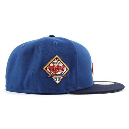 Minnesota Twins 30th Anniversary New Era 59Fifty Fitted Hat (SeaShore Blue OceanSide Gray Under Brim)
