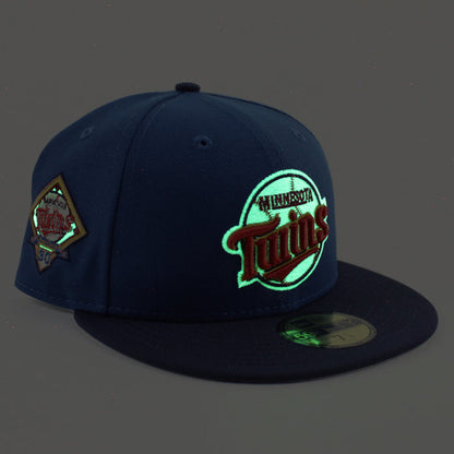 Minnesota Twins 30th Anniversary New Era 59Fifty Fitted Hat (SeaShore Blue OceanSide Gray Under Brim)