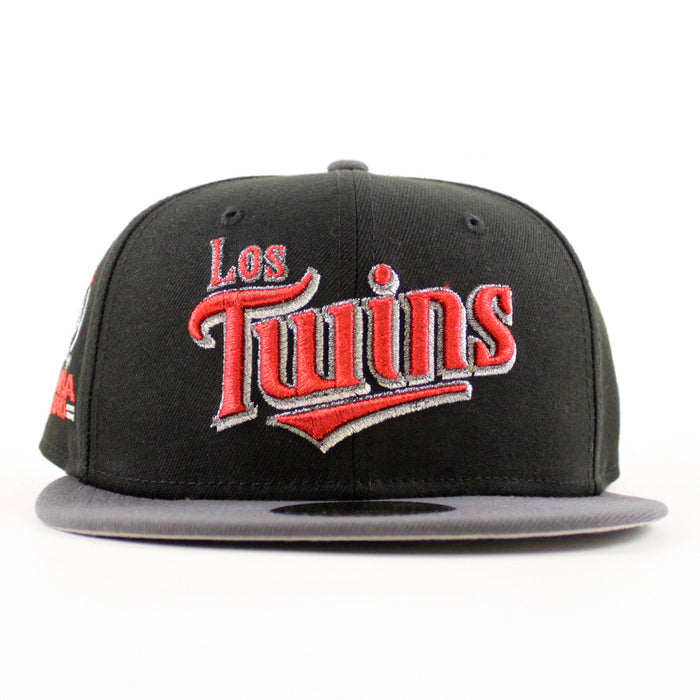 Minnesota Twins Bombs Squad New Era 59Fifty Fitted Hat (Black Dark Gray Gray Under Brim)