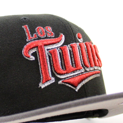 Minnesota Twins Bombs Squad New Era 59Fifty Fitted Hat (Black Dark Gray Gray Under Brim)