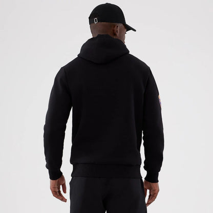 The Male model is wearing Minnesota Vikings NFL International Series Games 2025 Black Pullover Hoodie 2