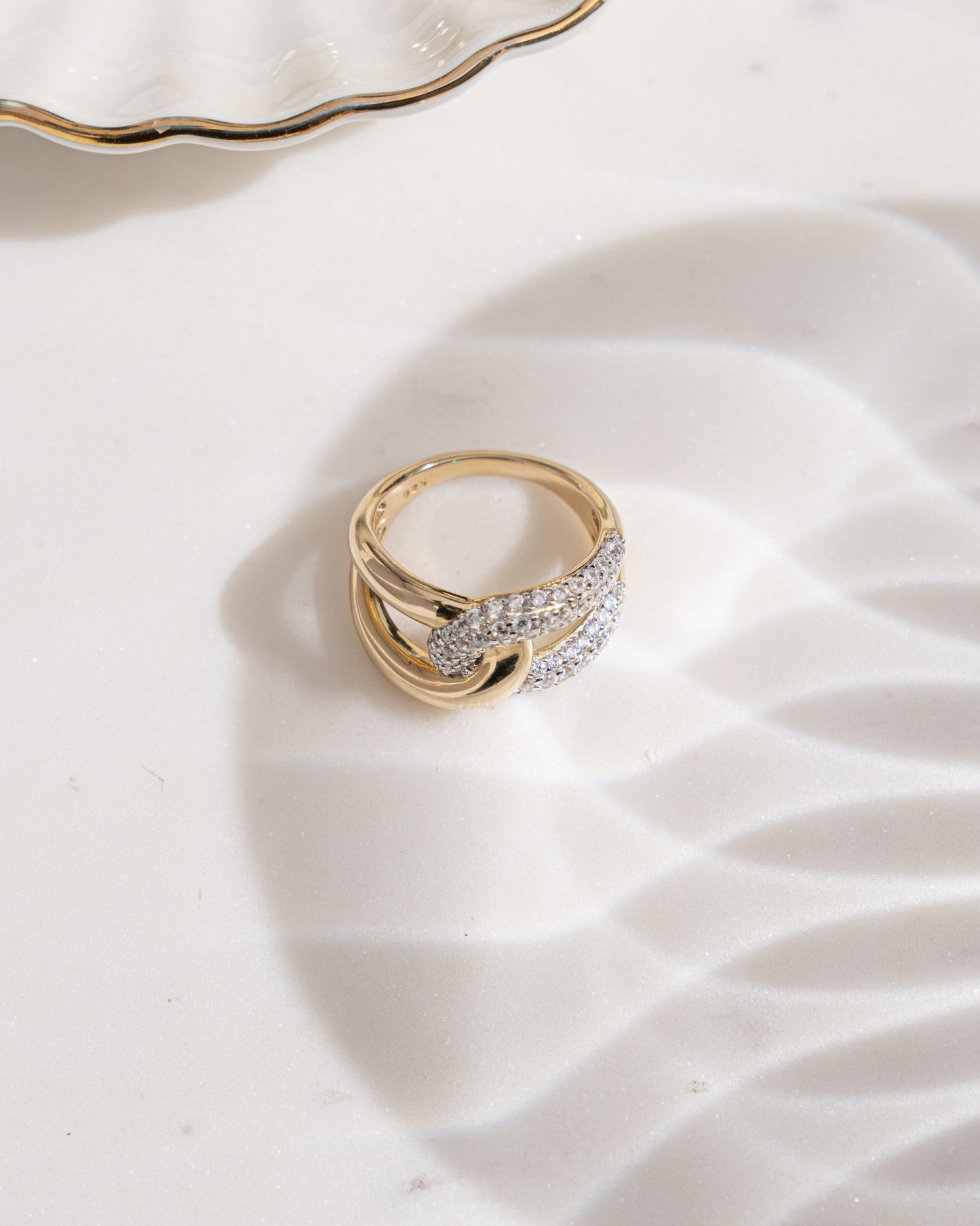 Mixed Metal Loop Ring