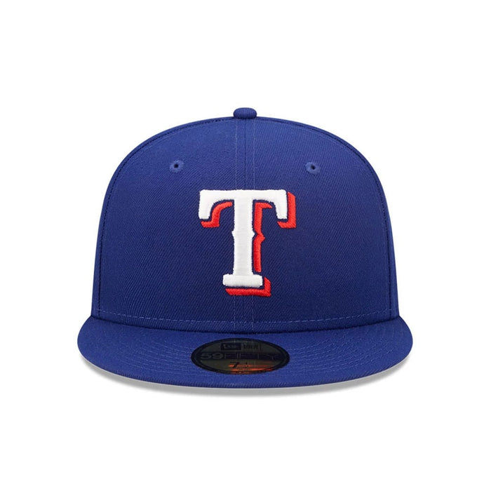 Pictured is this MLB Authentic On Field Texas Rangers 59FIFTY Fitted cap in blue. 3