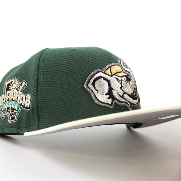 MODESTO AS ELEPHANT M HOMETOWN COLLECTION New Era 59Fifty Fitted Hat (Mountain Green Chrome White Gray Under Brim)