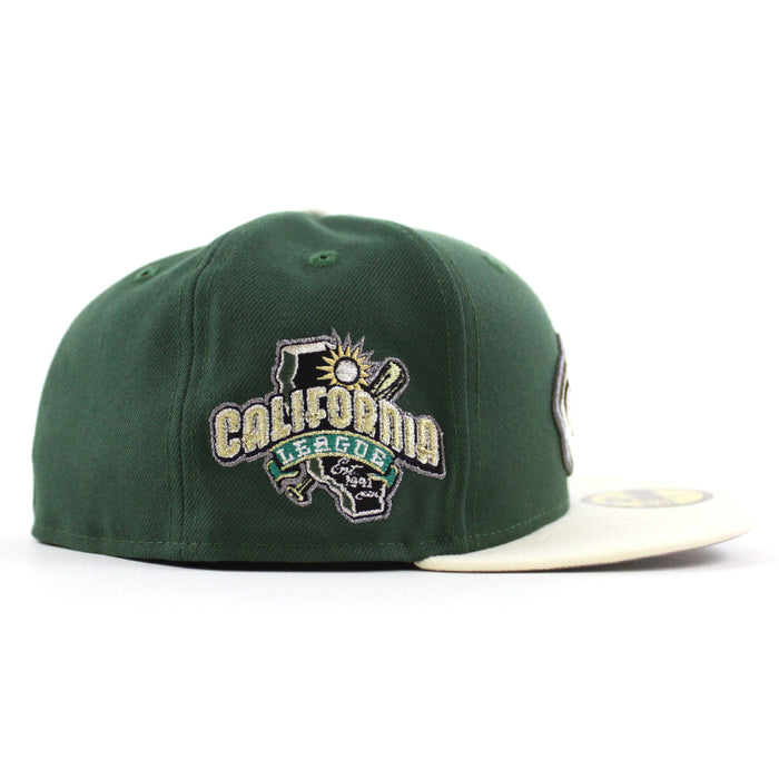 MODESTO AS ELEPHANT M HOMETOWN COLLECTION New Era 59Fifty Fitted Hat (Mountain Green Chrome White Gray Under Brim)