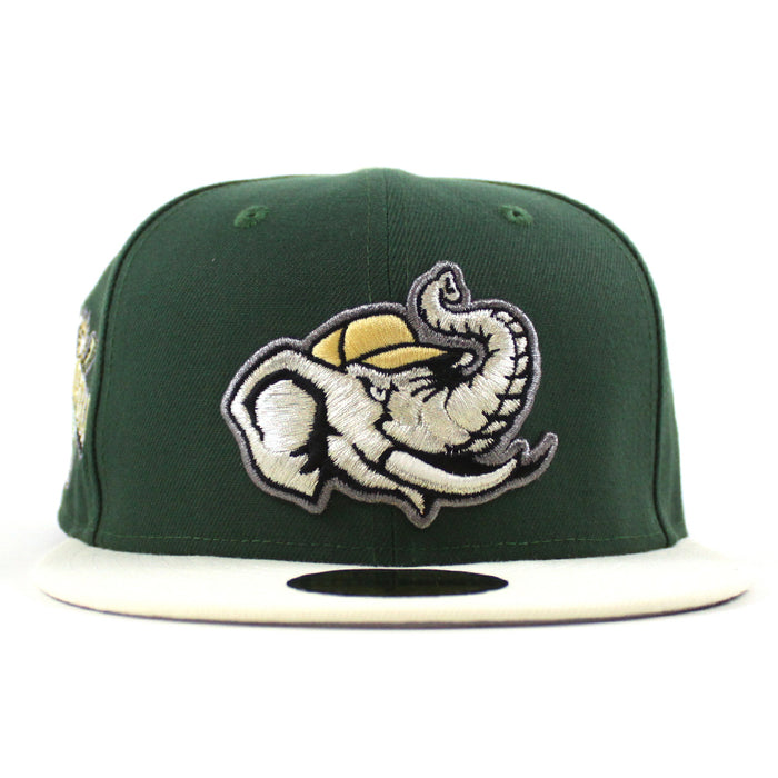 MODESTO AS ELEPHANT M HOMETOWN COLLECTION New Era 59Fifty Fitted Hat (Mountain Green Chrome White Gray Under Brim)