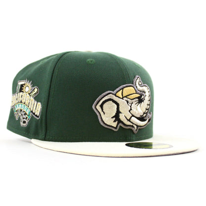 MODESTO AS ELEPHANT M HOMETOWN COLLECTION New Era 59Fifty Fitted Hat (Mountain Green Chrome White Gray Under Brim)