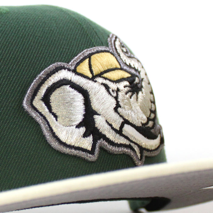 MODESTO AS ELEPHANT M HOMETOWN COLLECTION New Era 59Fifty Fitted Hat (Mountain Green Chrome White Gray Under Brim)