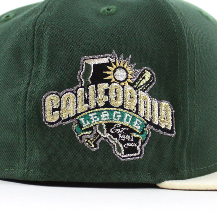 MODESTO AS ELEPHANT M HOMETOWN COLLECTION New Era 59Fifty Fitted Hat (Mountain Green Chrome White Gray Under Brim)