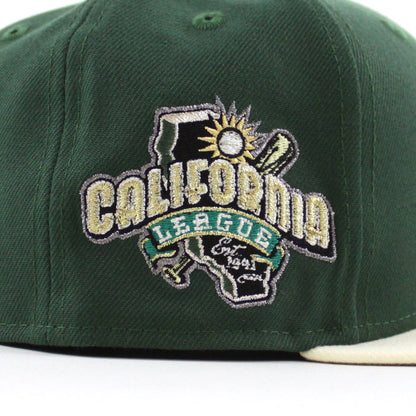 MODESTO AS ELEPHANT M HOMETOWN COLLECTION New Era 59Fifty Fitted Hat (Mountain Green Chrome White Gray Under Brim)
