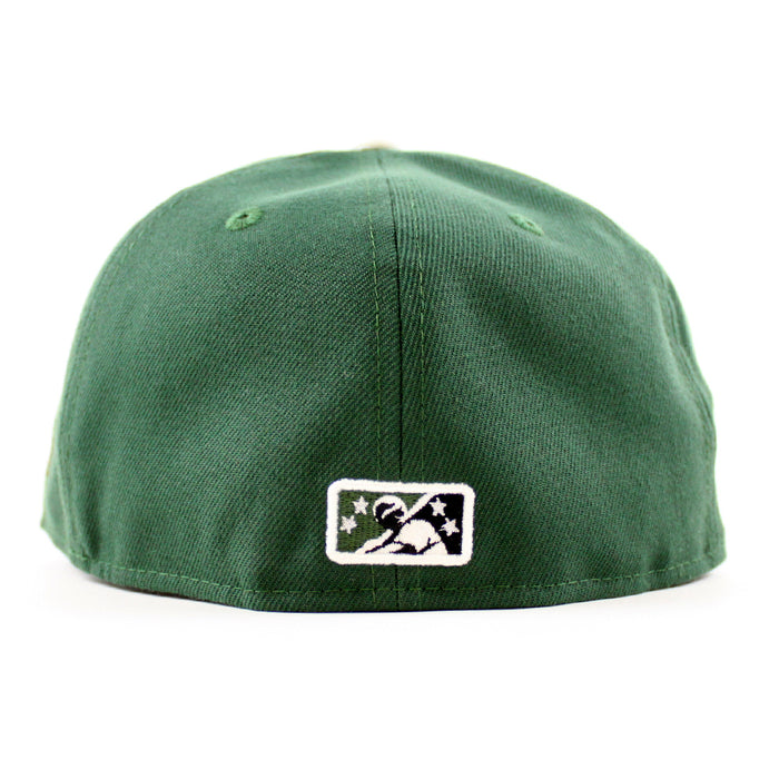 MODESTO AS ELEPHANT M HOMETOWN COLLECTION New Era 59Fifty Fitted Hat (Mountain Green Chrome White Gray Under Brim)