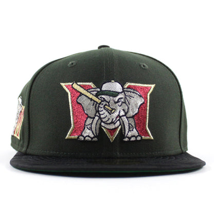 MODESTO AS ELEPHANT M HOMETOWN COLLECTION New Era 59Fifty Fitted Hat (SeaWeed Green Camo Green Under Brim)