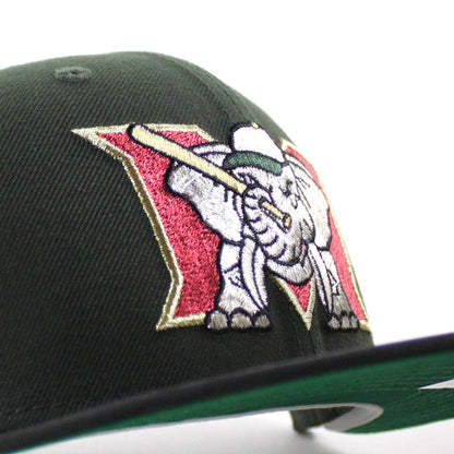 MODESTO AS ELEPHANT M HOMETOWN COLLECTION New Era 59Fifty Fitted Hat (SeaWeed Green Camo Green Under Brim)