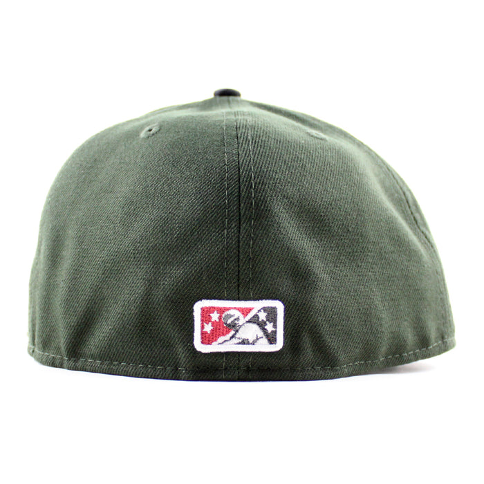 MODESTO AS ELEPHANT M HOMETOWN COLLECTION New Era 59Fifty Fitted Hat (SeaWeed Green Camo Green Under Brim)