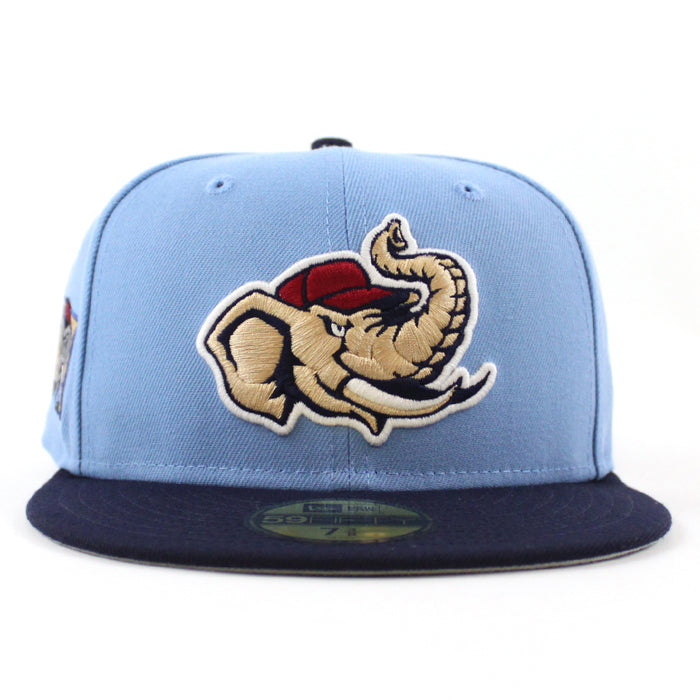 MODESTO AS ELEPHANT M Patch New Era 59Fifty Fitted Hat (Sky Night Shift Navy Gray Under Brim)