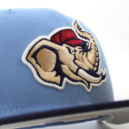MODESTO AS ELEPHANT M Patch New Era 59Fifty Fitted Hat (Sky Night Shift Navy Gray Under Brim)
