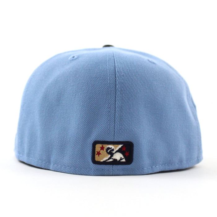 MODESTO AS ELEPHANT M Patch New Era 59Fifty Fitted Hat (Sky Night Shift Navy Gray Under Brim)