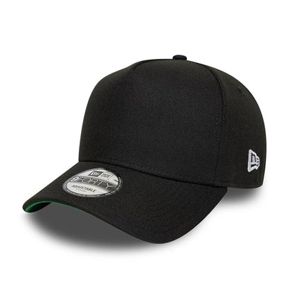 This is a  New Era Black 9FORTY A-Frame Adjustable Cap 1