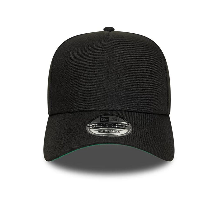 This is a  New Era Black 9FORTY A-Frame Adjustable Cap 3