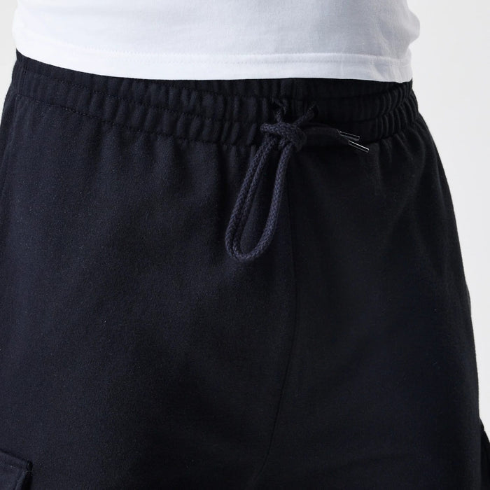 The Male model is wearing  New Era Cargo Black Joggers 6