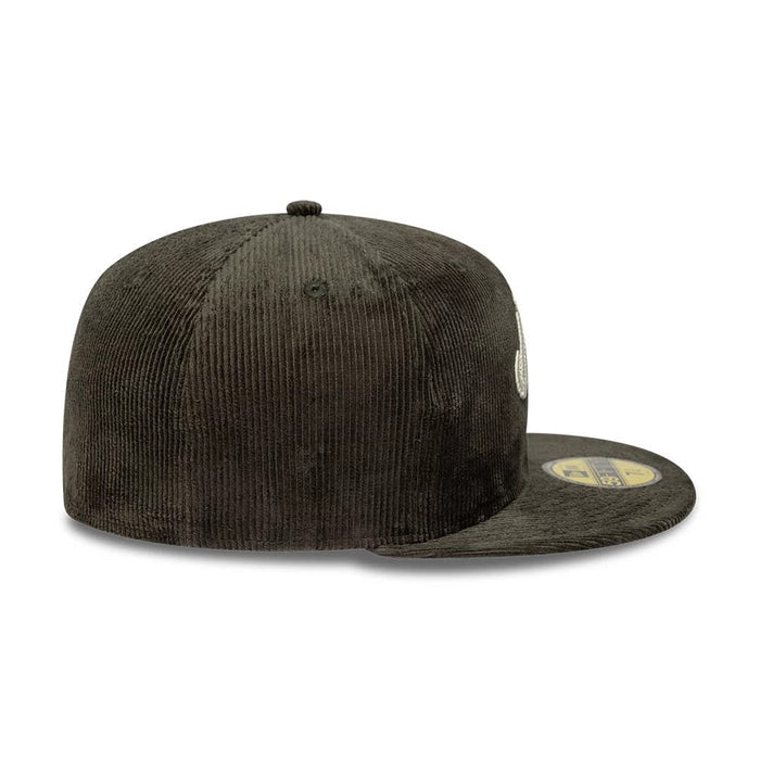 This is a  New Era Cord Dark Green 59FIFTY Fitted Cap 6
