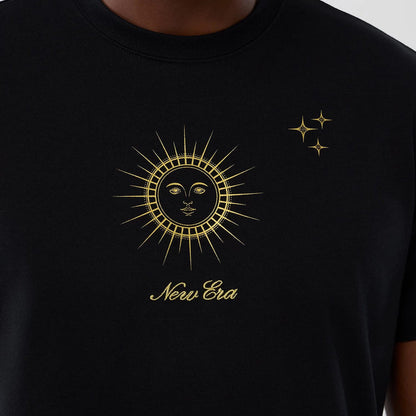 The model is wearing this New Era Cosmic Craft T-Shirt in black. 3