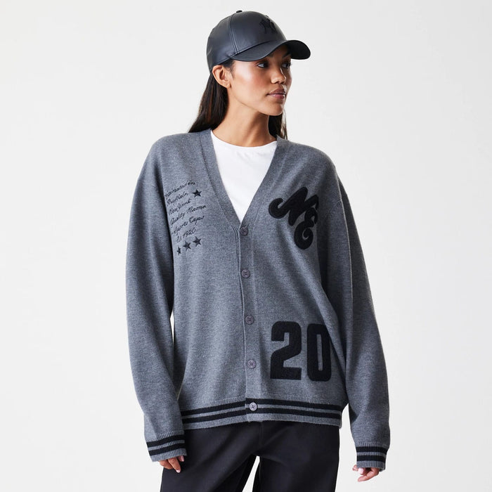 The Male model is wearing  New Era Dark Grey Cardigan 4