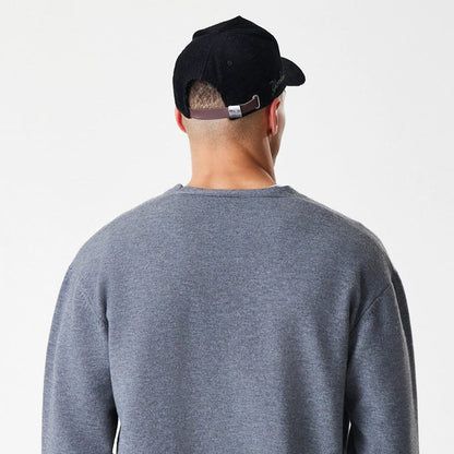 The Male model is wearing  New Era Dark Grey Cardigan 7